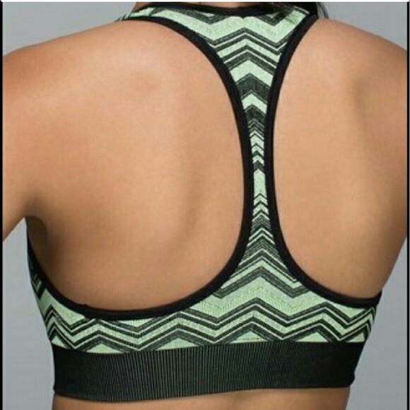 Lululemon Ebb & Flow Chevron Reversible Racerback Bra 6 - Picture 7 of 9
